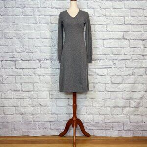 George Hogg Gray Wool Angora Blend Sweater Dress